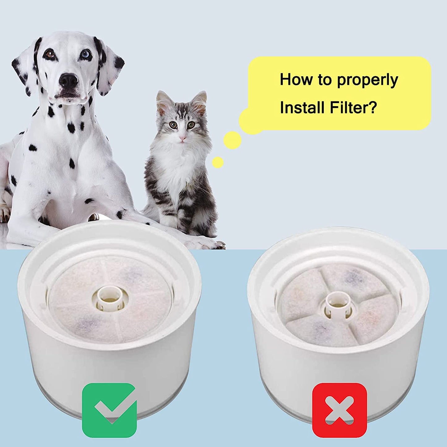 Cat/Pet Water Fountain Filters 12 Pieces