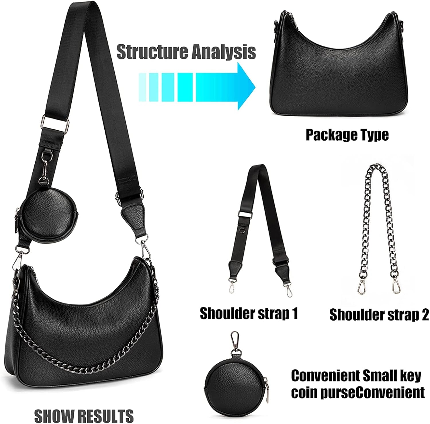 Crossbody Hobo Handbags for Women