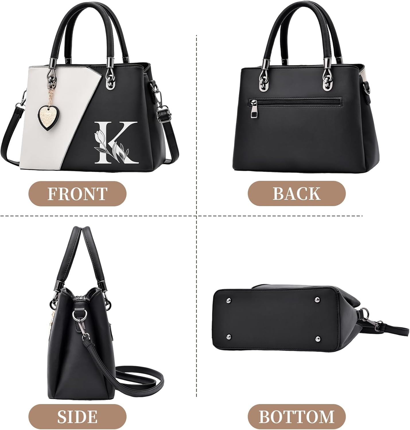 Women PU Leather Purses and Handbags 