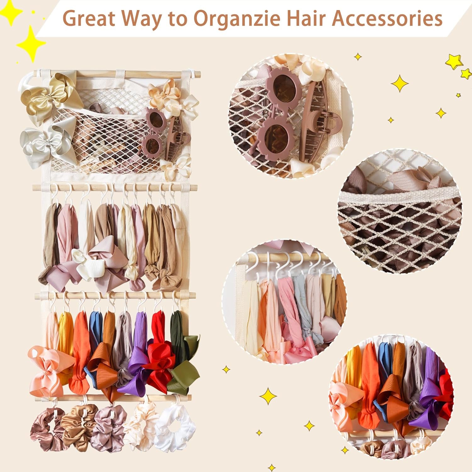 Headband Holder Hair Bows Organizer 