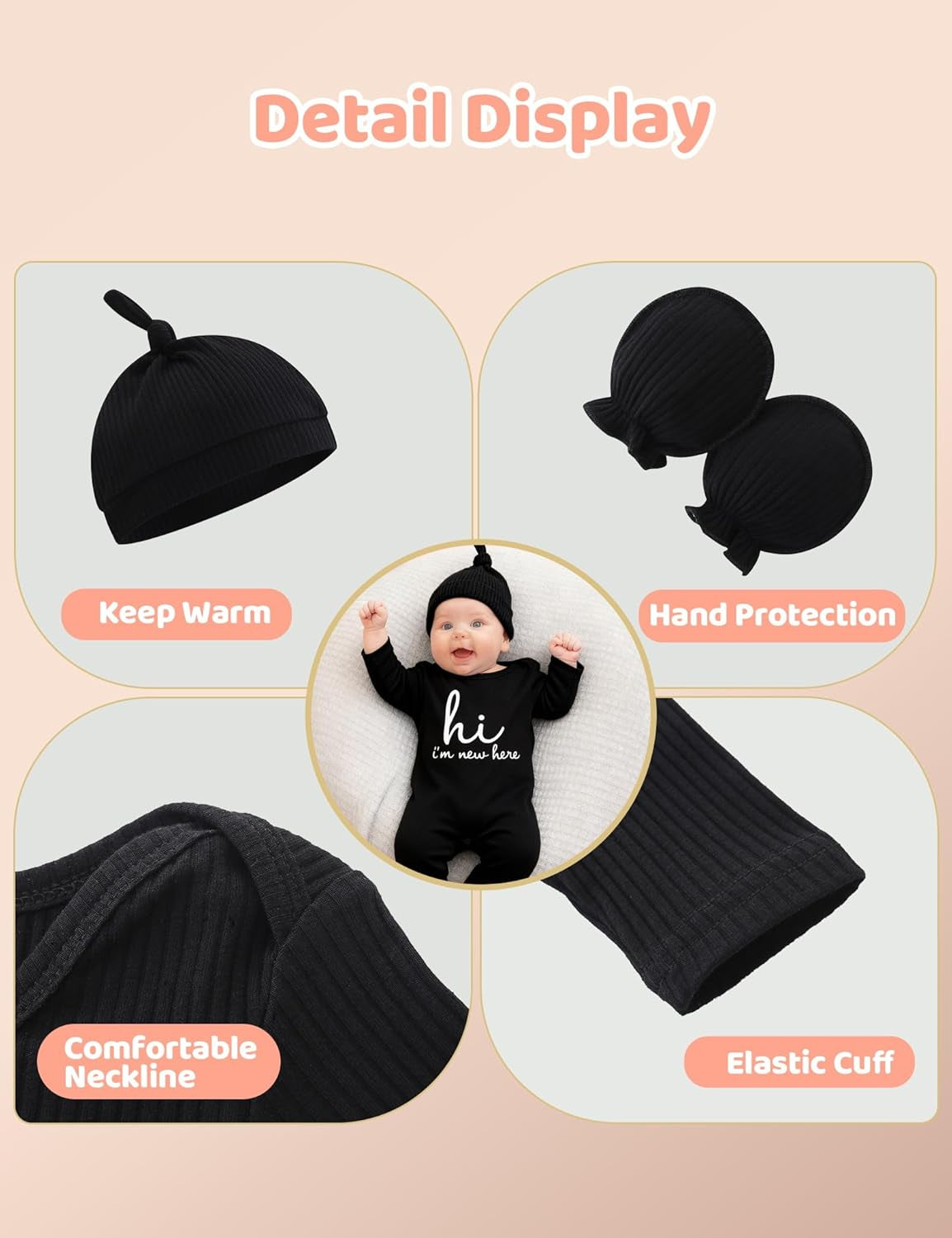 Newborn Unisex Baby Clothes 0-3 Months