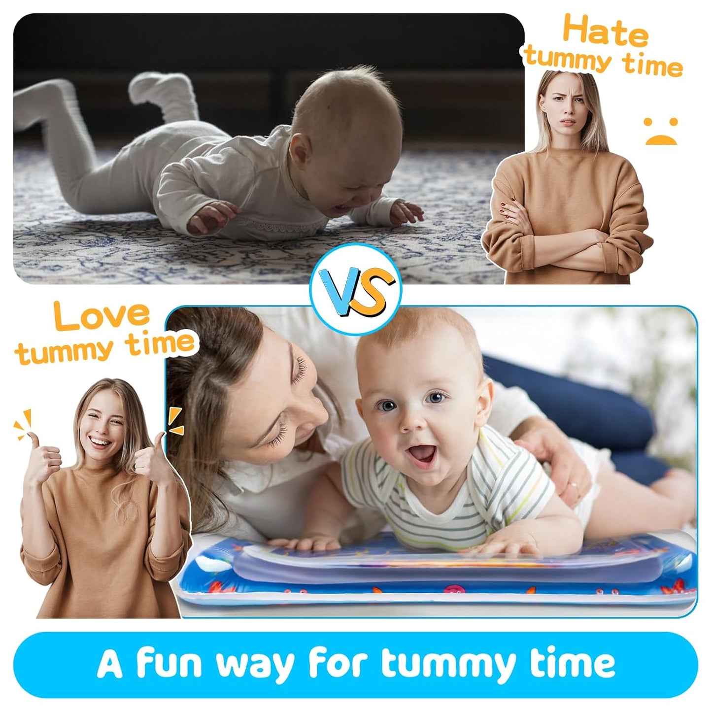 Tummy Time Water Mat丨Inflatable Tummy