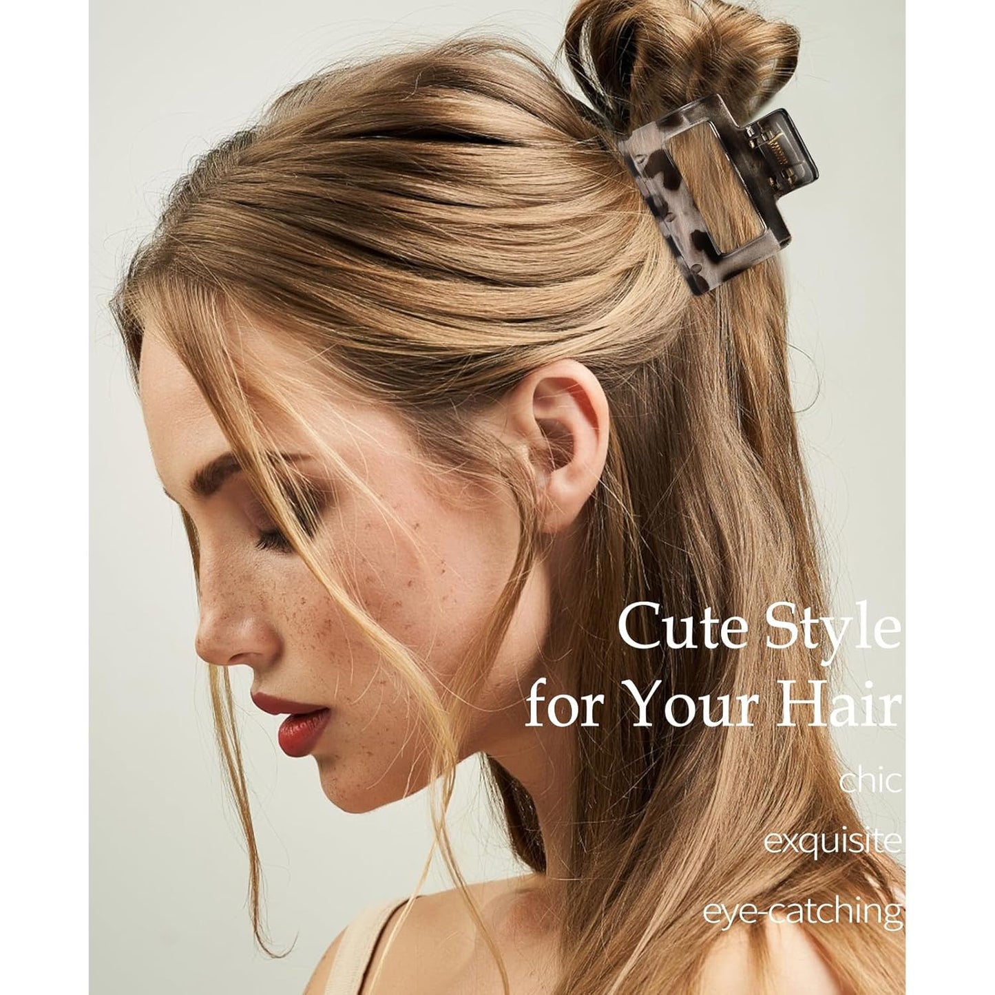 8Pcs Tortoise Shell Claw Clip for Women