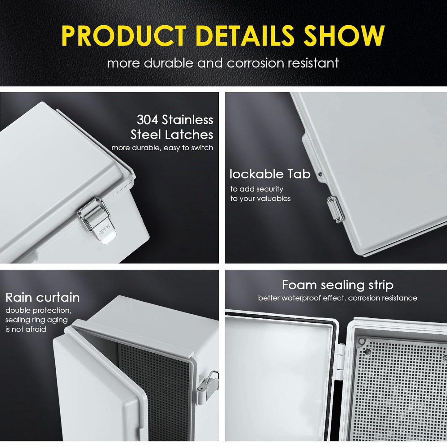 Waterproof Electrical Junction Box, IP67