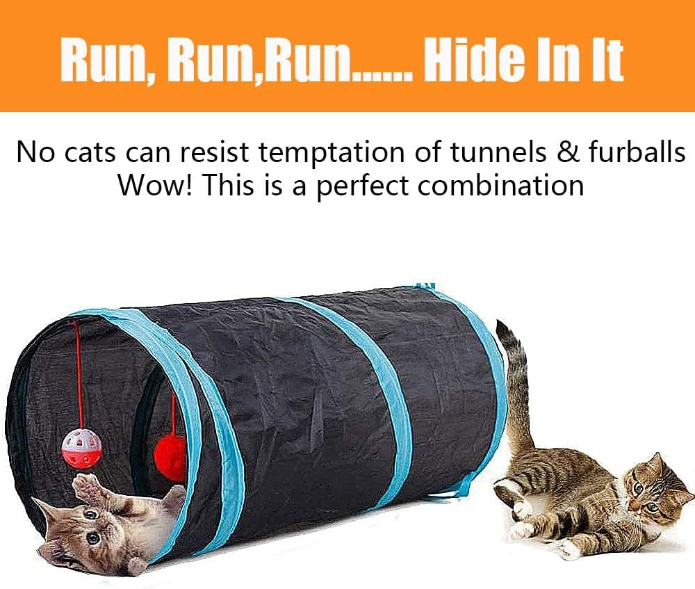21 Pcs Cat Toys for Indoor Cats Collapsible
