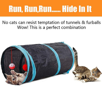 21 Pcs Cat Toys for Indoor Cats Collapsible