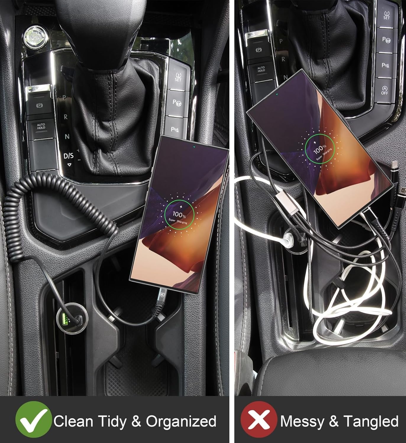 USB C to C Cable 3Ft 2Pack Coiled USB