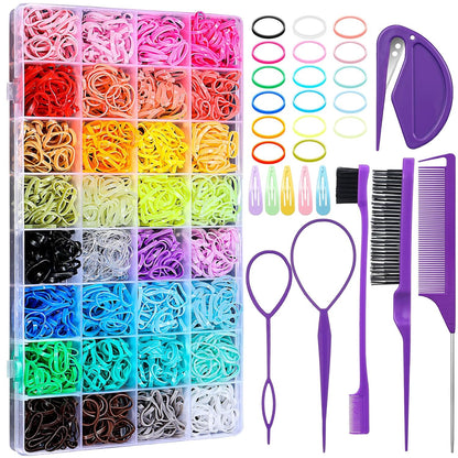 32 Colors Small Hair Rubber Bands with16