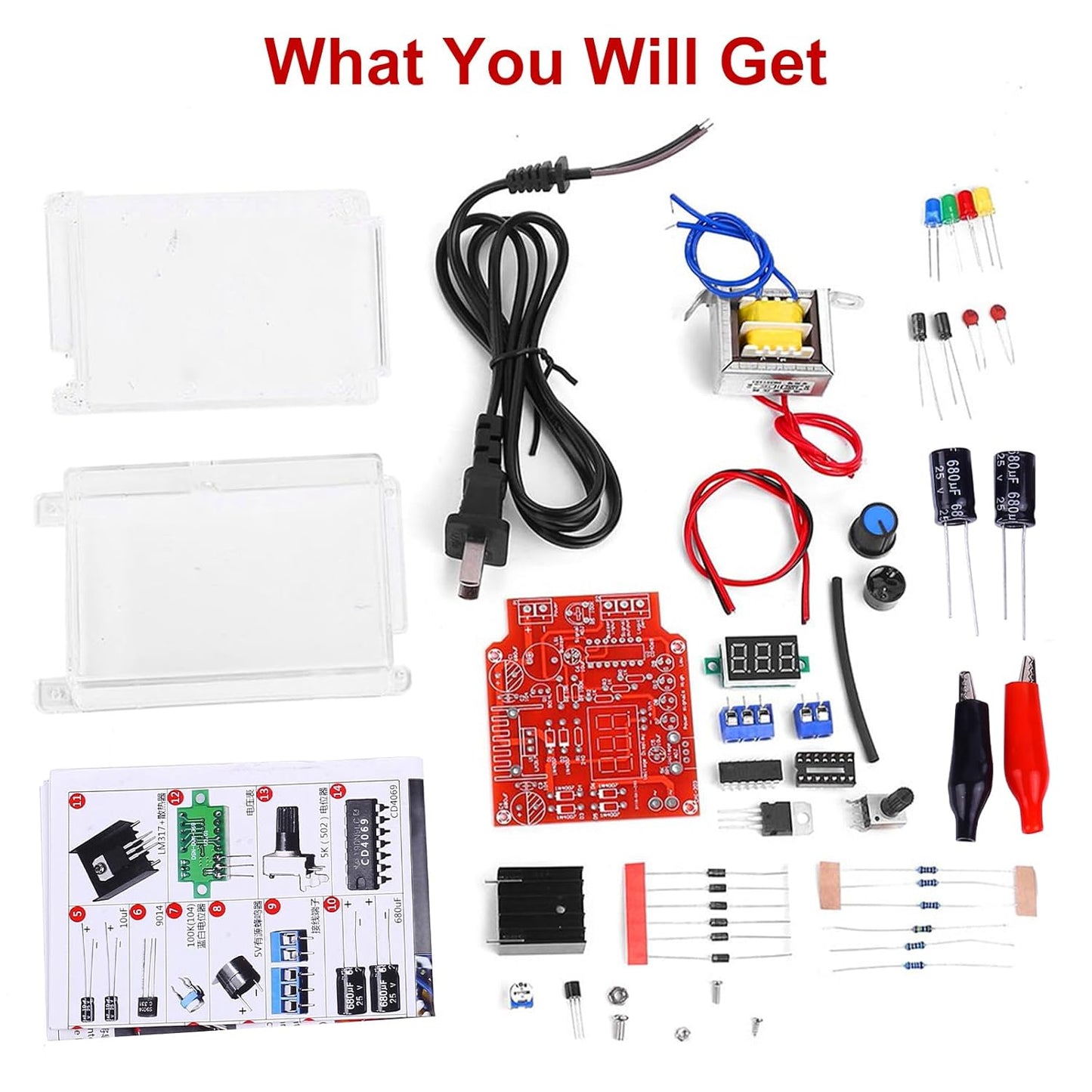LM317 Adjustable Power Supply DIY Kit