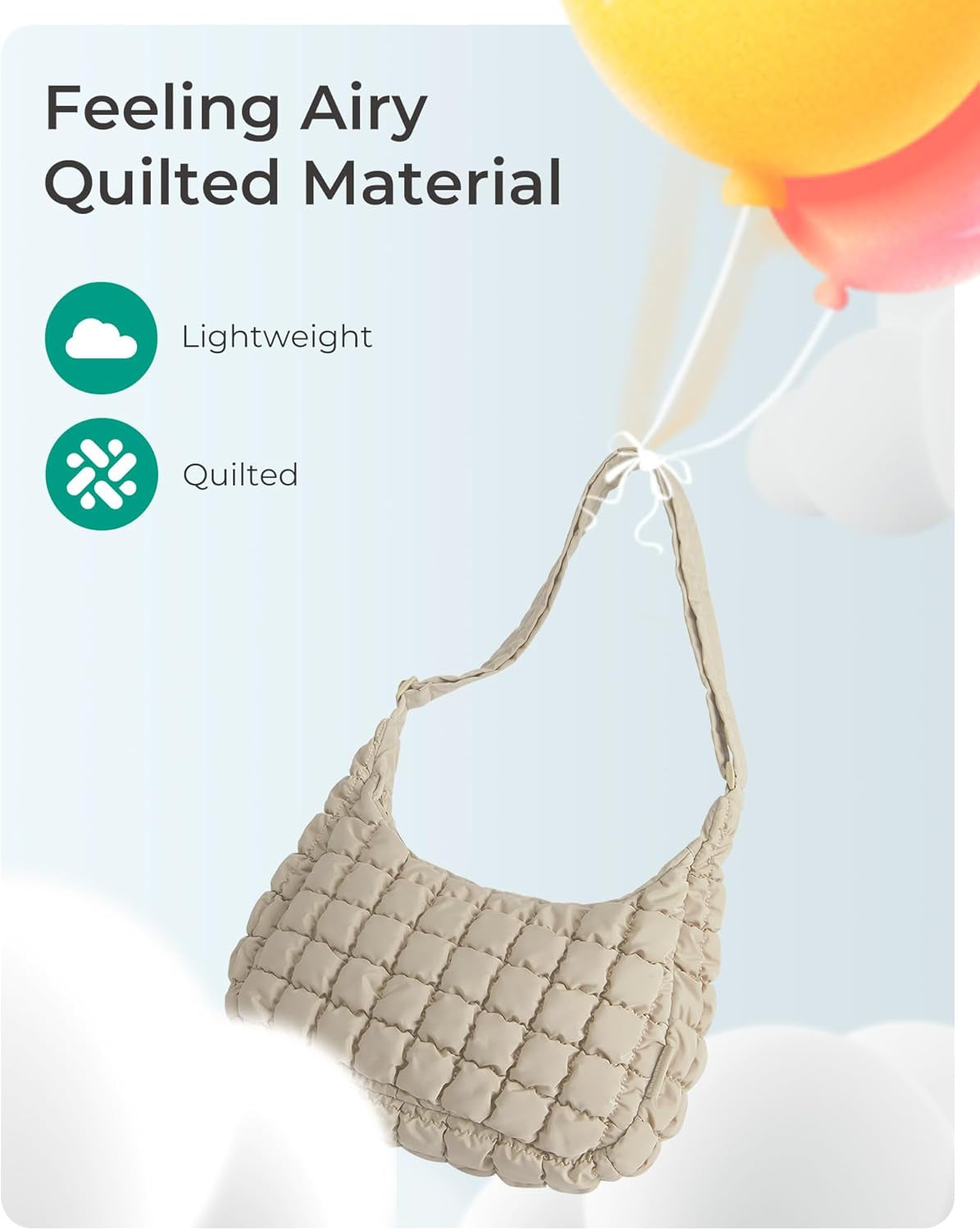 Quilted Crossbody Bag for Women