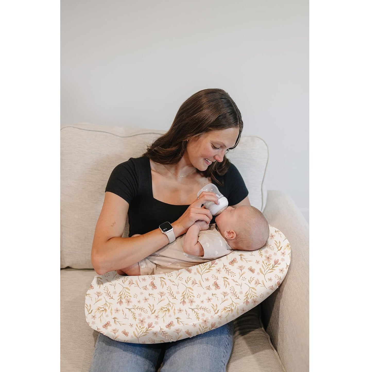 2 Pack Nursing Pillow Covers, Stretch