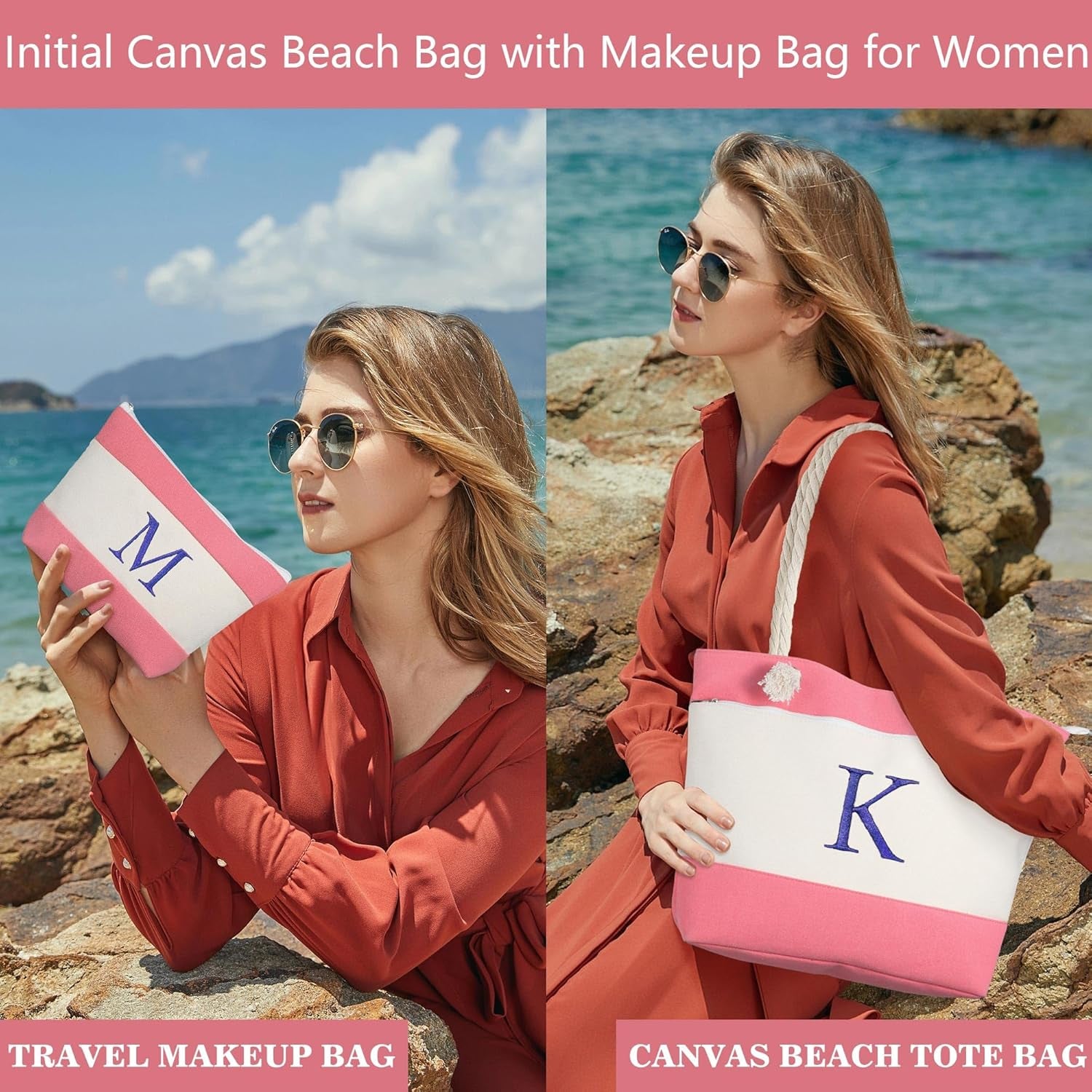 Beach Bags for Women Travel Canvas Beach