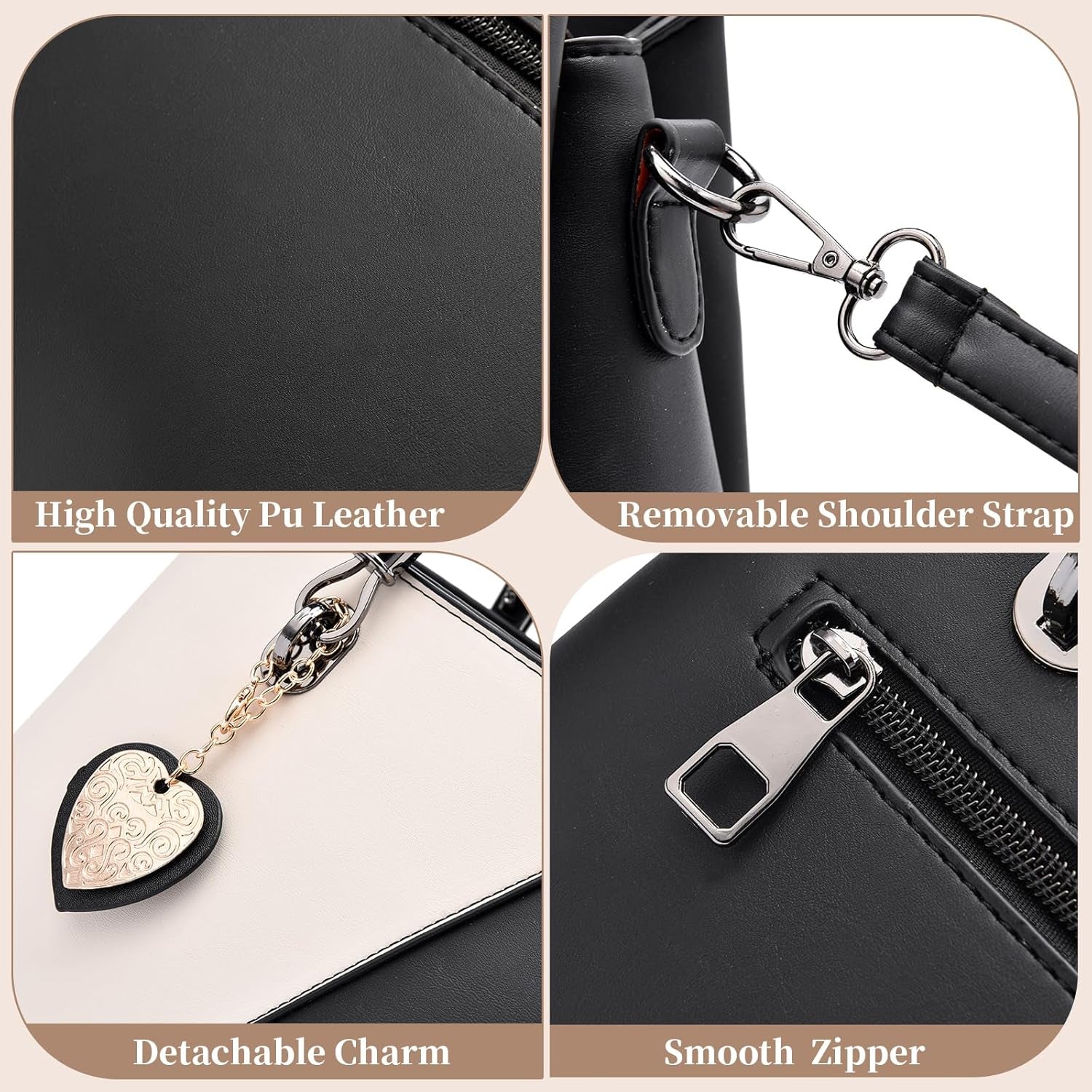 Women PU Leather Purses and Handbags 