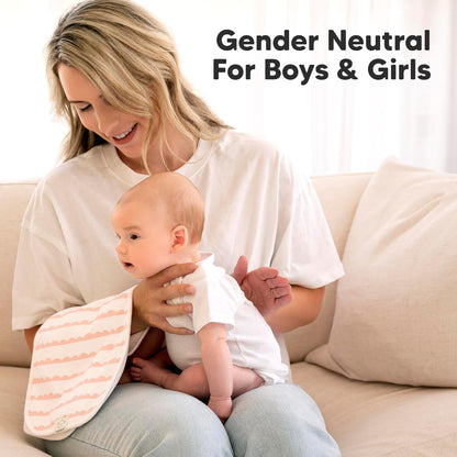 Organic Burp Cloths Baby Boy Girl 5-Pack