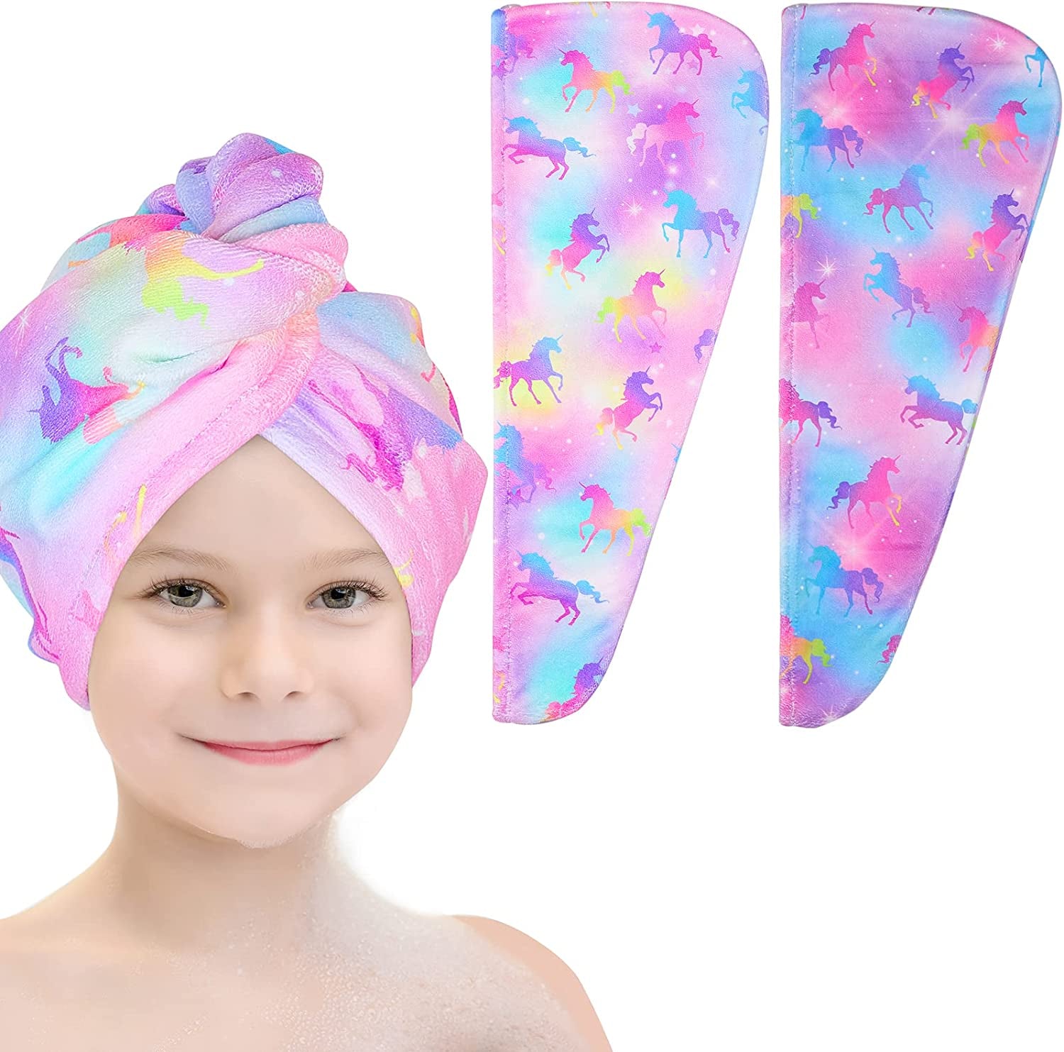 Microfiber Hair Towel Wrap for Kids