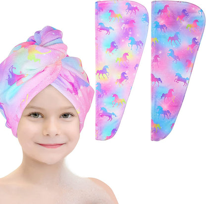 Microfiber Hair Towel Wrap for Kids