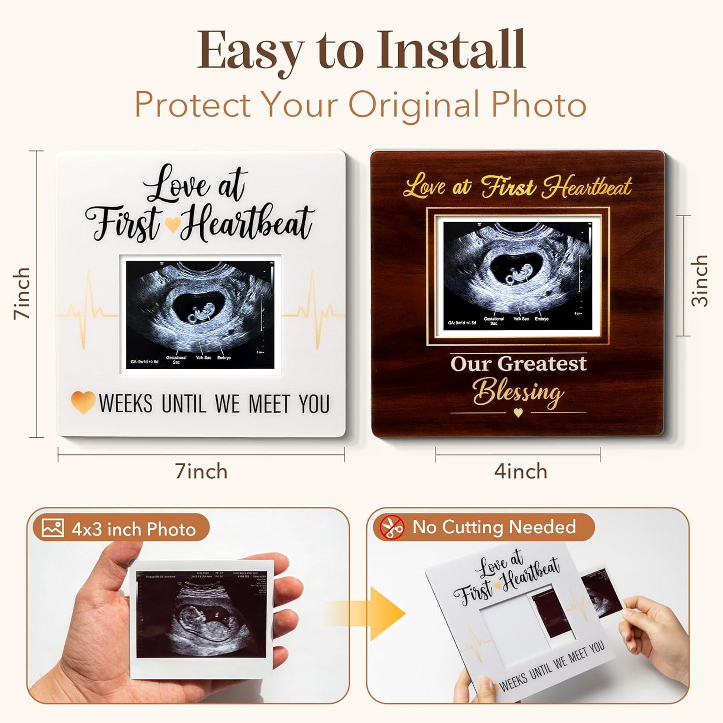 Love at First Heartbeat Sonogram Picture