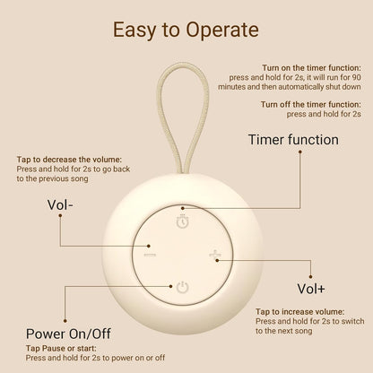 Portable Baby Sound Machine [White Noise