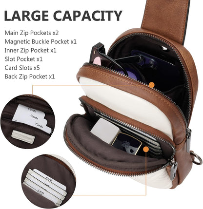 Leather Crossbody Bags for Women Small 