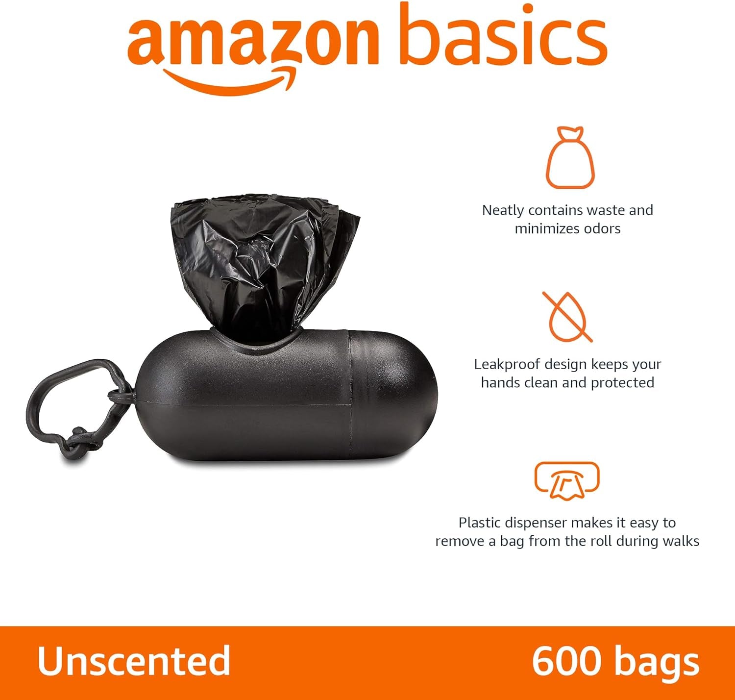 Basics Dog Poop Leak Proof Bags 