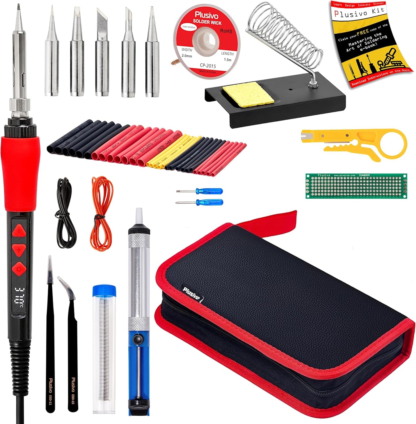 Soldering Iron Kit, 60W LED Display