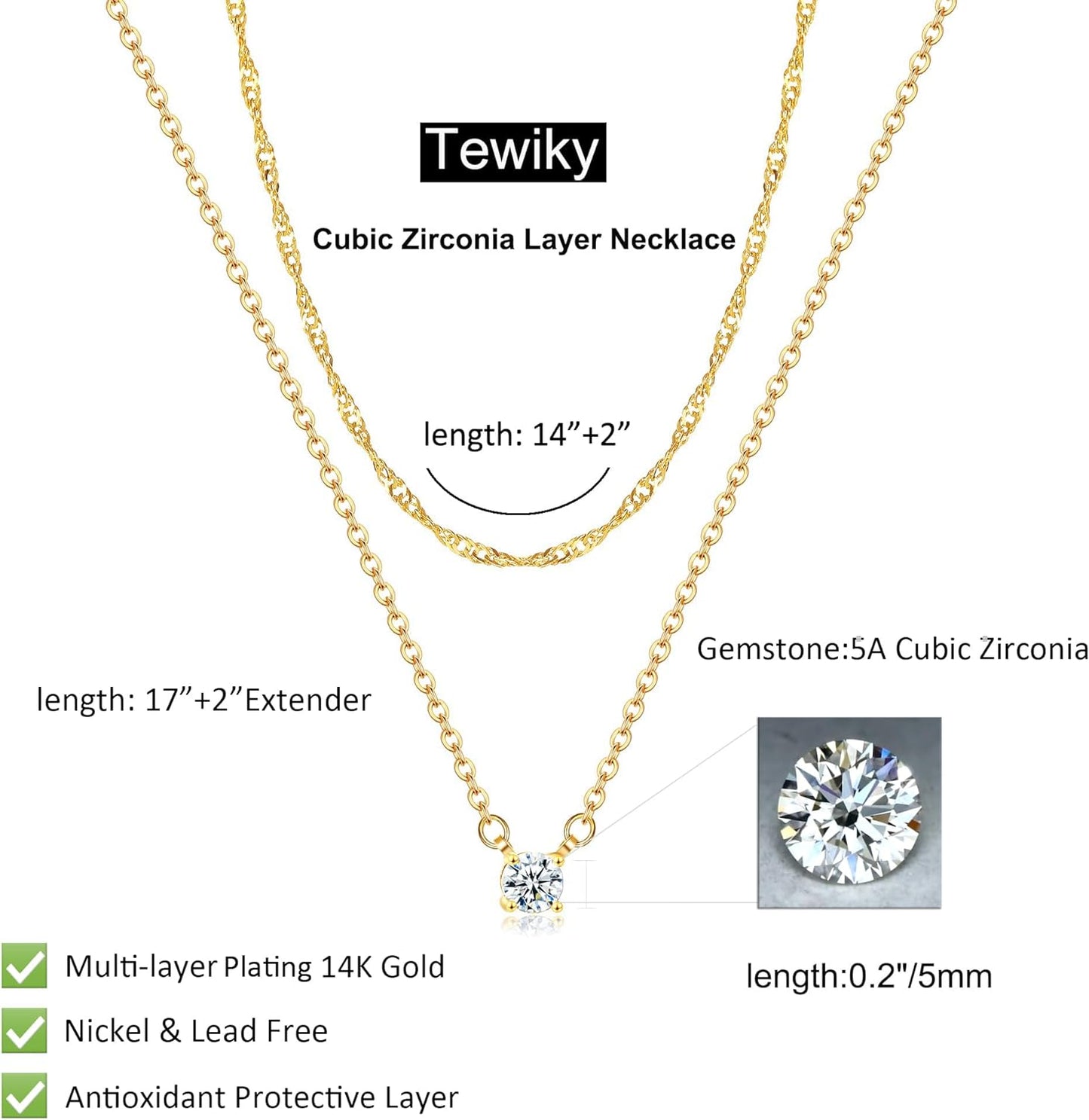 Dainty 14K Gold Plated/Silver Cubic