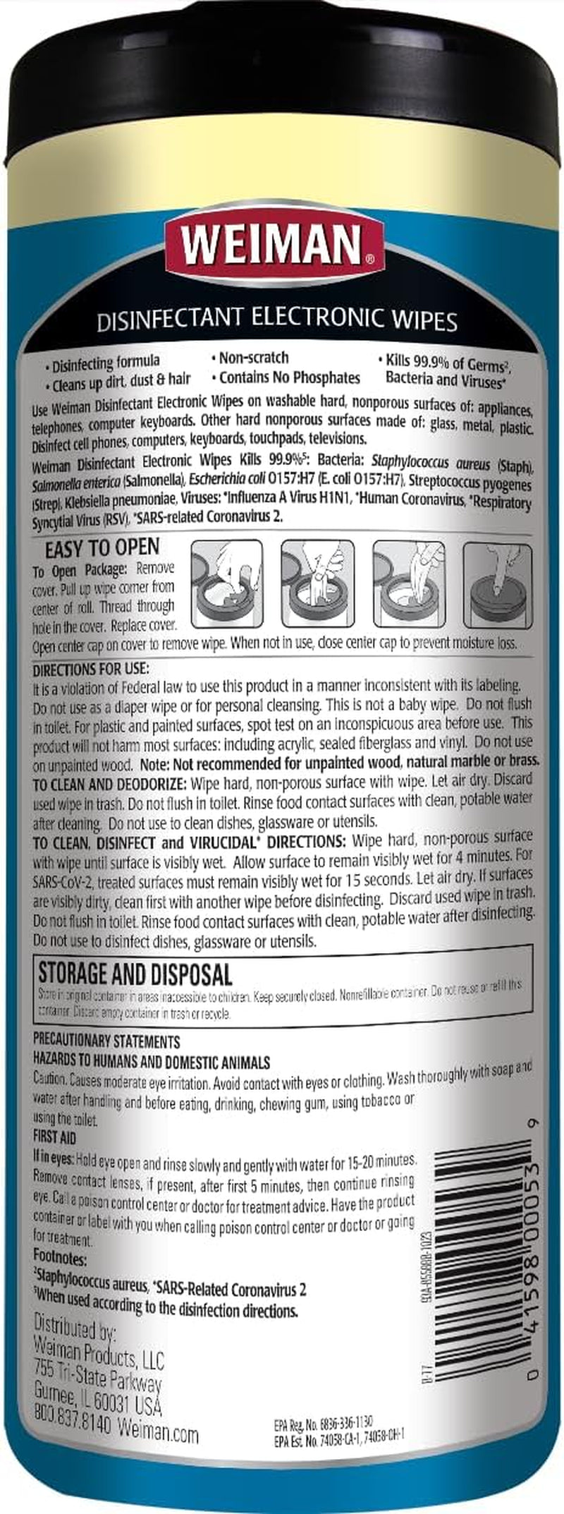 Electronics & Screen Disinfecting Wipes