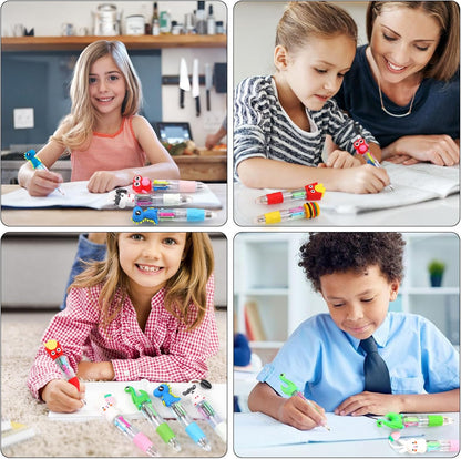 50Pcs Mini Multicolor Pens in One 4-In-1
