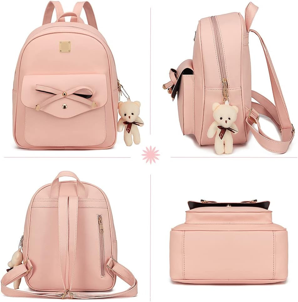 Cute Leather Mini Backpack Purse 