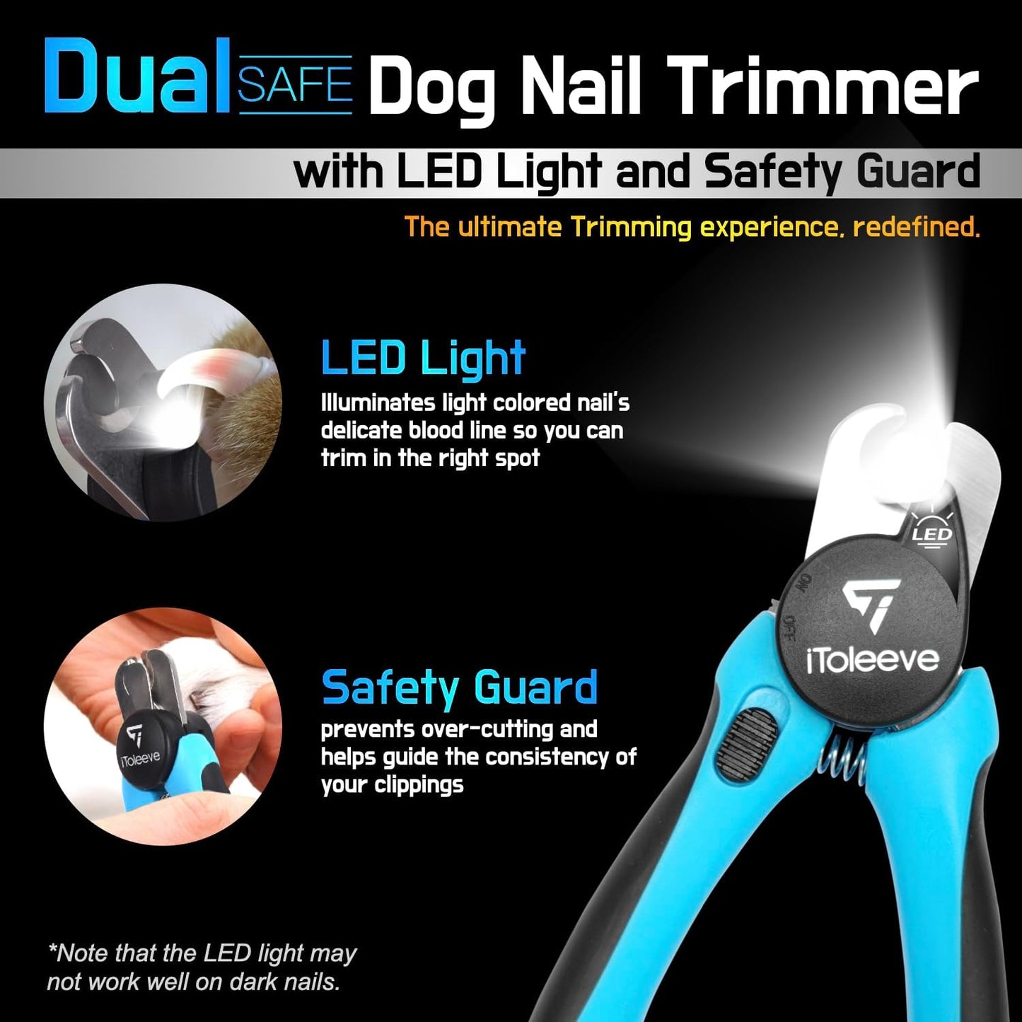 LED Dog Nail Clipper with Light