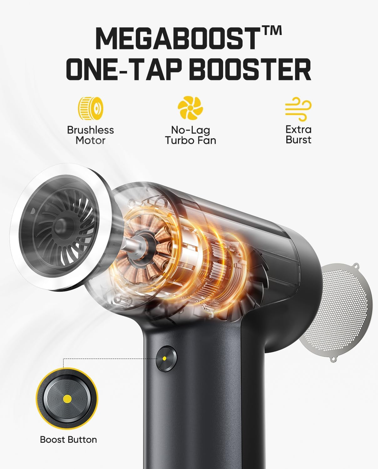 B10 Pro Electric Air Duster, 110000RPM 