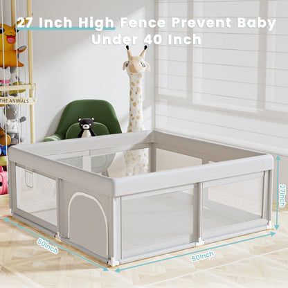 Baby Playpen 50X50 Inch, Play Pens 