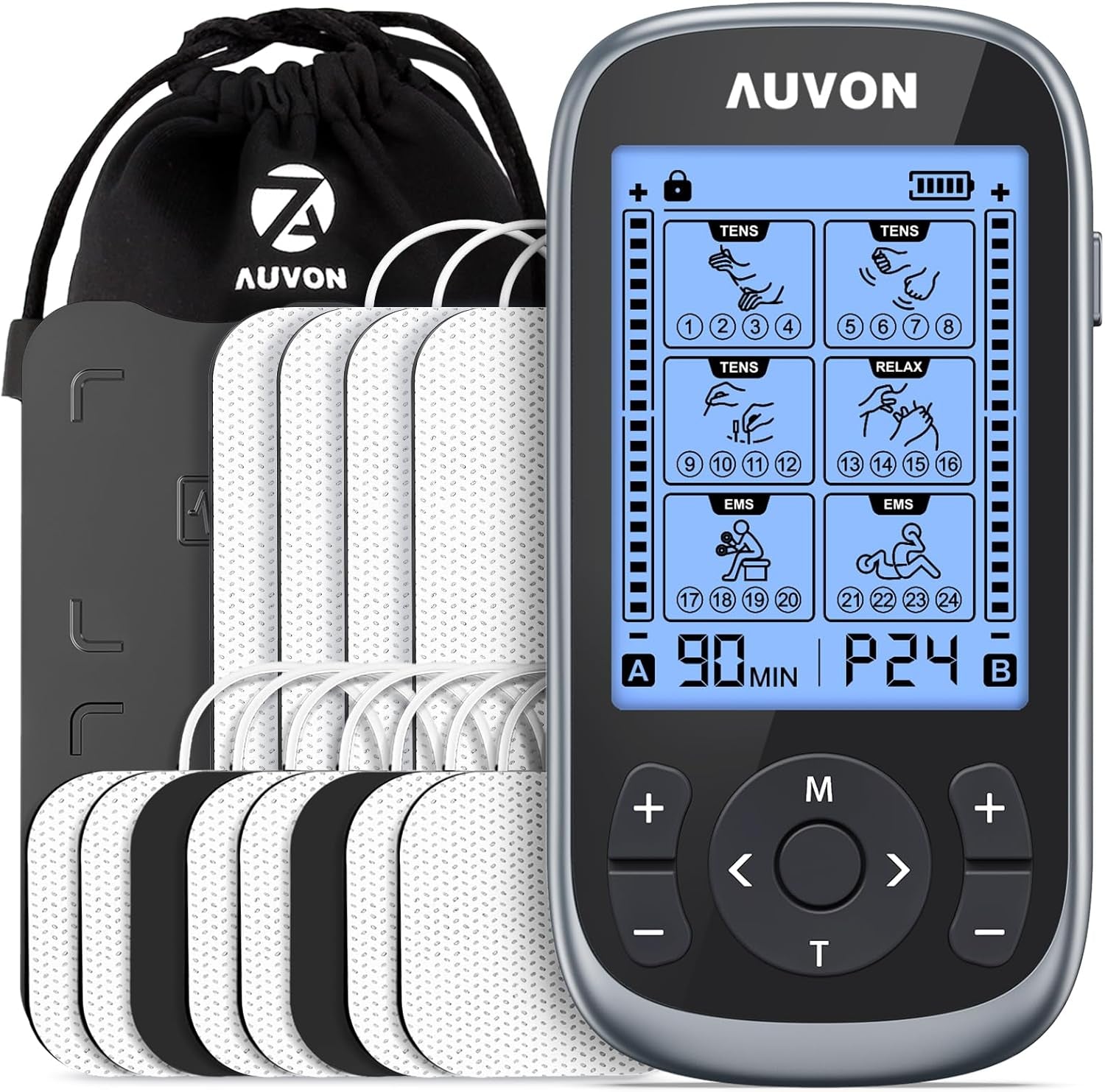 3-In-1 TENS Unit Muscle Stimulator, EMS