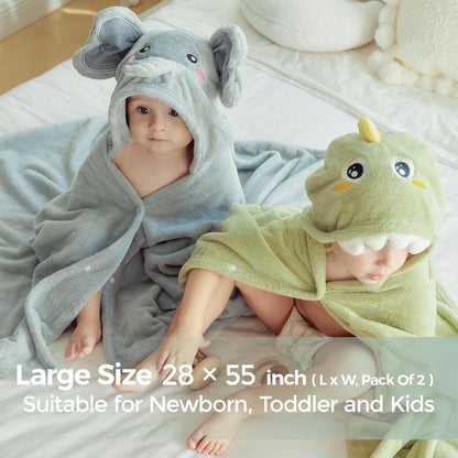 Baby Bath Towels with Visualize Health