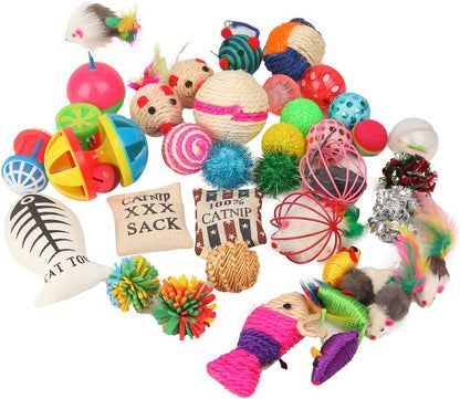Cat Toys Variety Pack for Kitty 20 Pcs