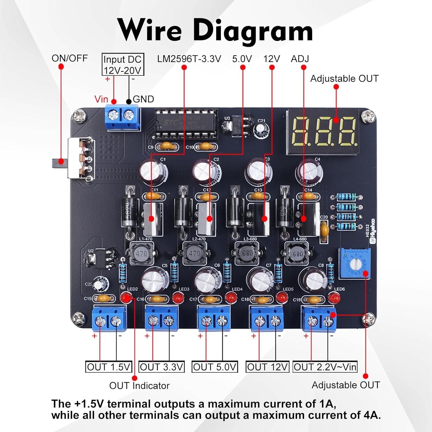 LM2596 Adjustable Power Supply Soldering