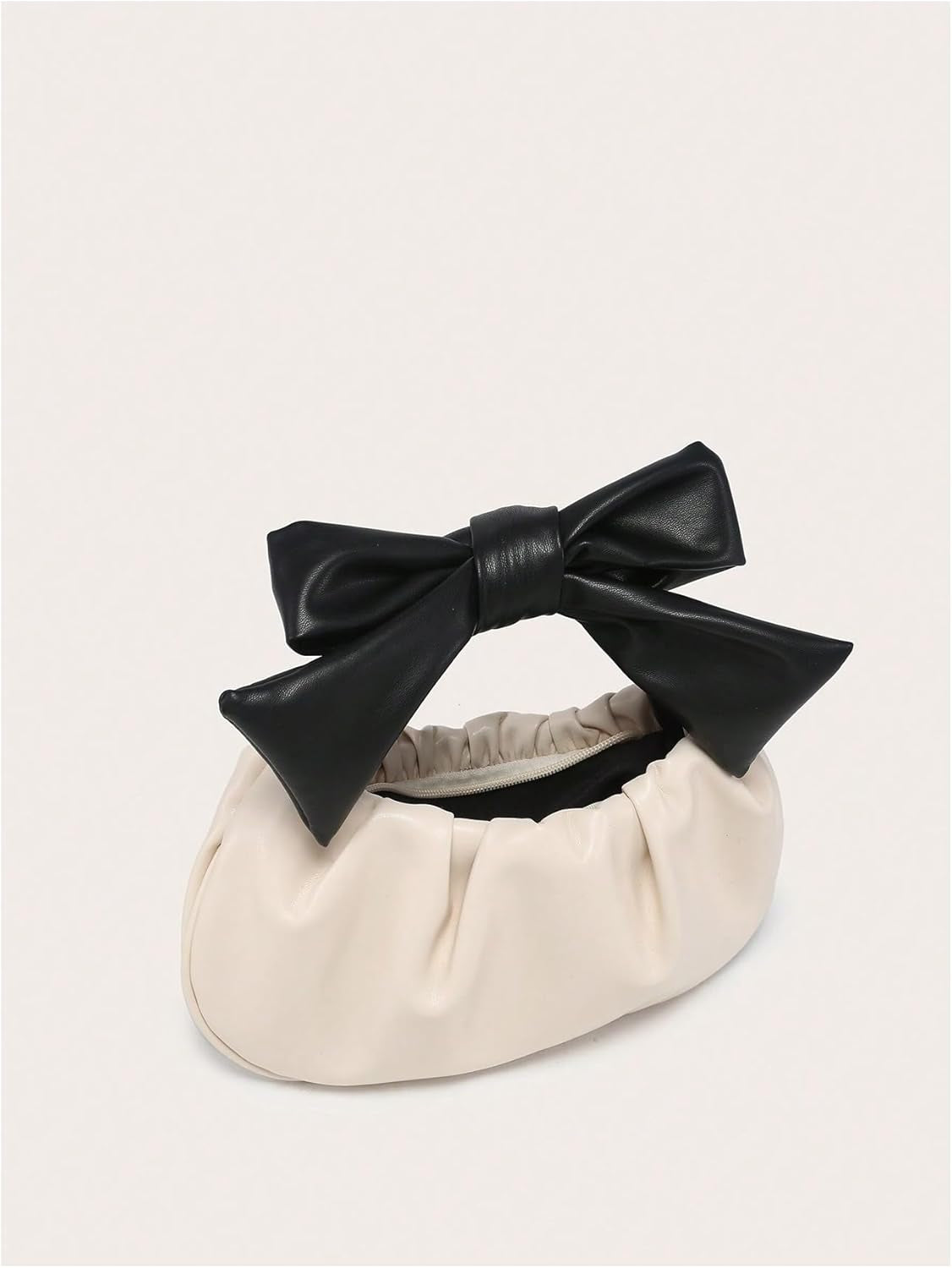 Women'S Ruched Hobo Handbag Cute Bow