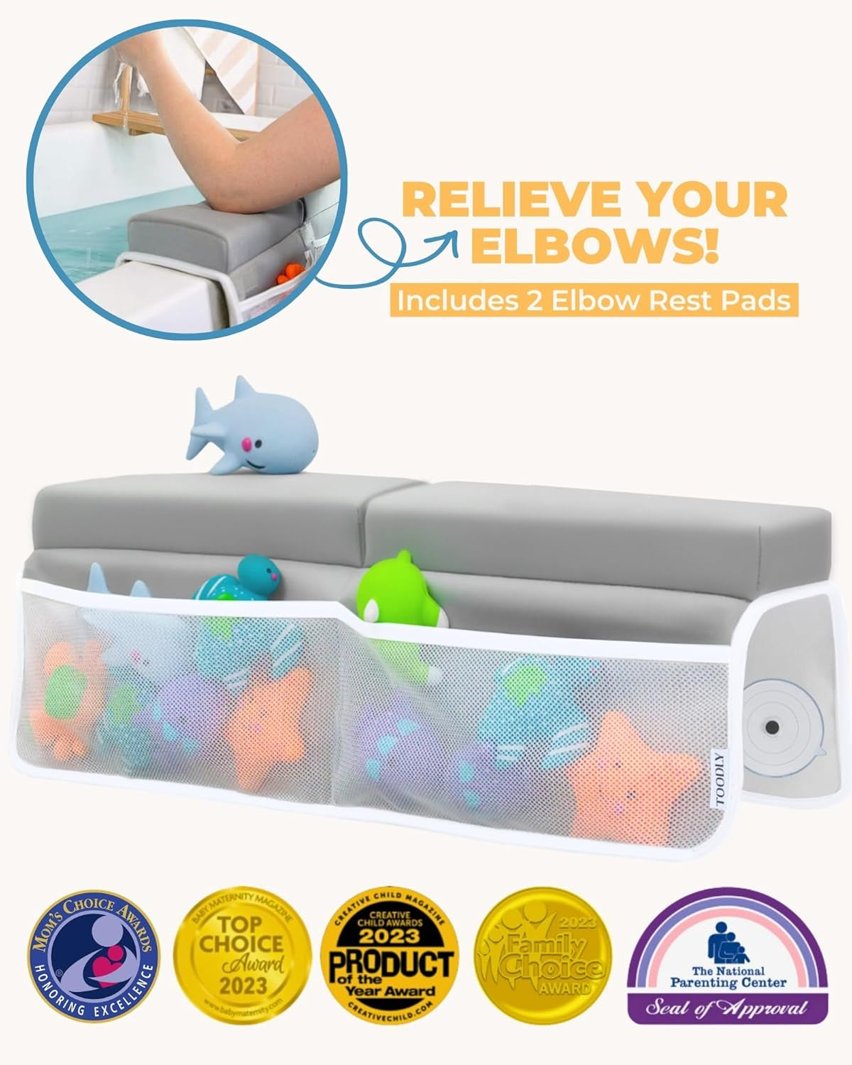 Comfortable Baby Bath Kneeler and Elbow