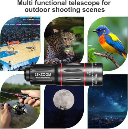 Phone Camera Lens Kit 28X Telephoto Lens