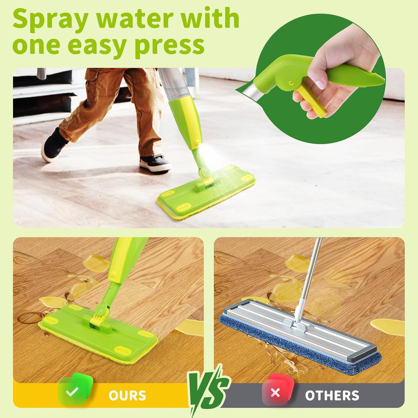 Kids Spray Mop, Fun & Functional Toddler