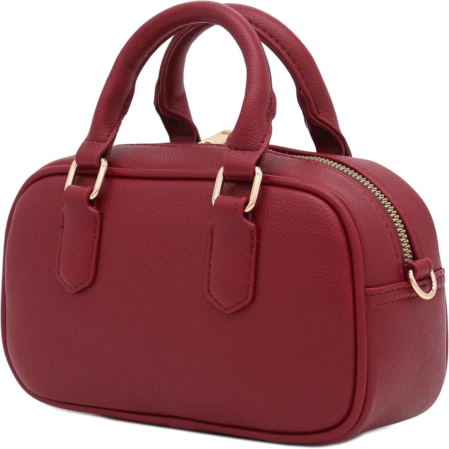 Mini PU Leather Satchel Purse Top Handle