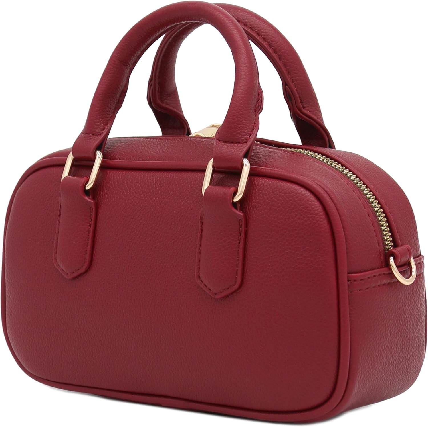 Mini PU Leather Satchel Purse Top Handle