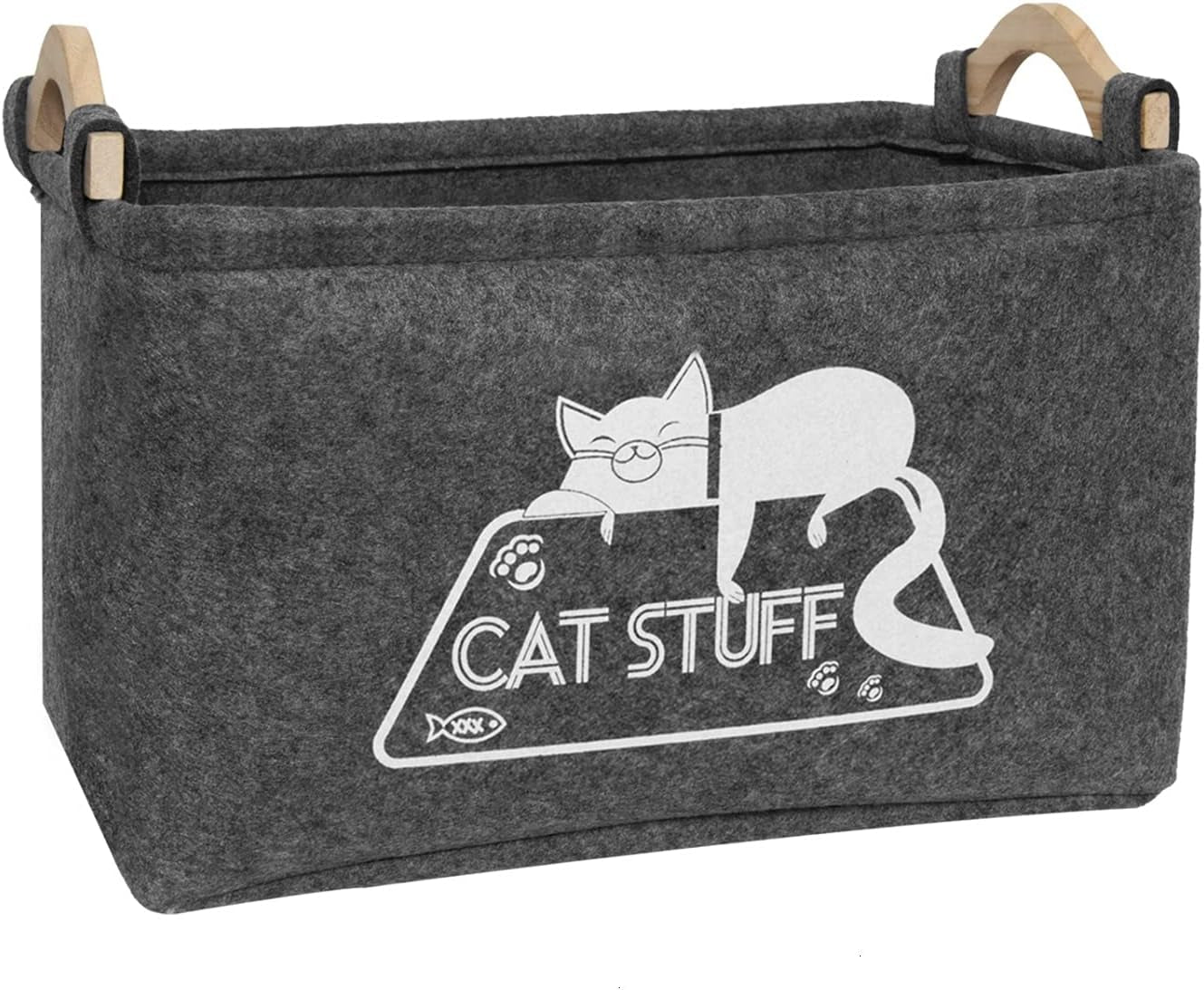 Cat Toy Box, Cat Toy Storage Basket