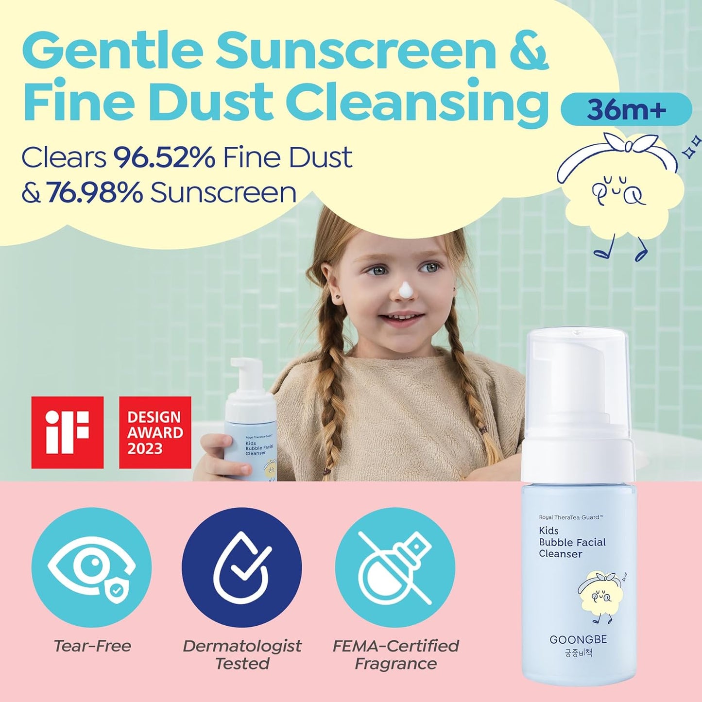 Kids Bubble Face Wash Tear-Free Micellar