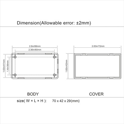 Project Box 10 Pieces ABS Plastic
