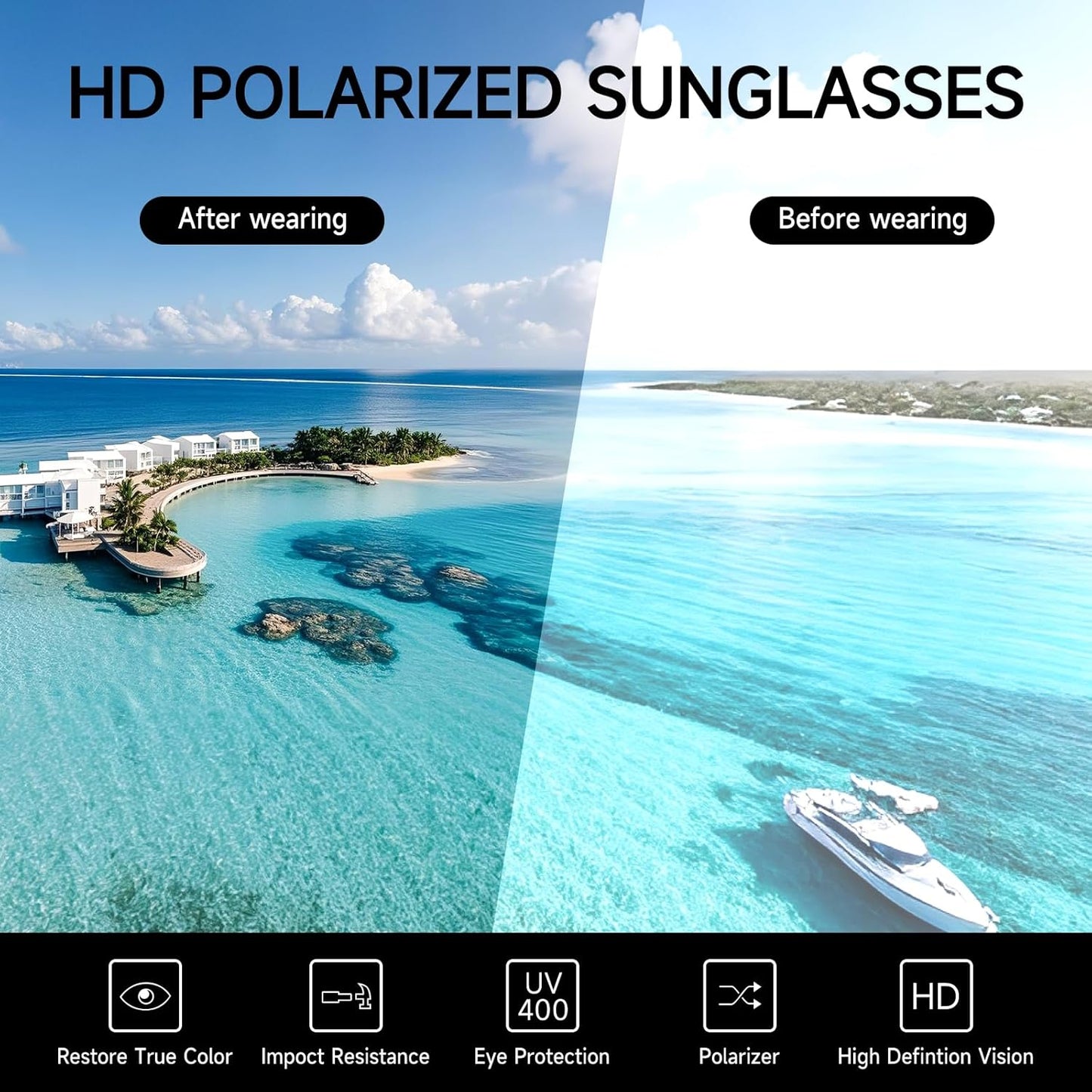 Polarized Narrow Rectangle Sunglasses