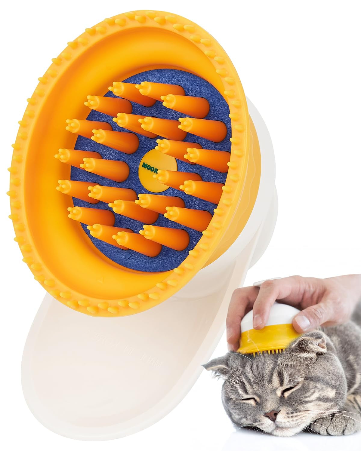 Silicone Cat Brush for Shedding – Gentle