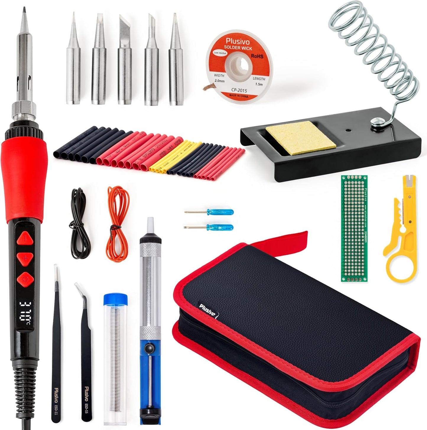Soldering Iron Kit, 60W LED Display