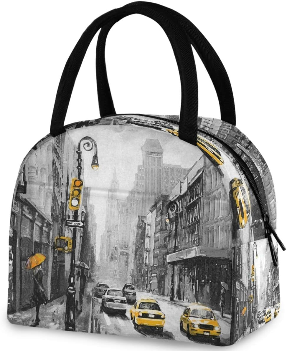 Trendy Street View of New York Reusable