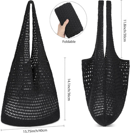 Crochet Bags, Beach Mesh Tote Bag Womens